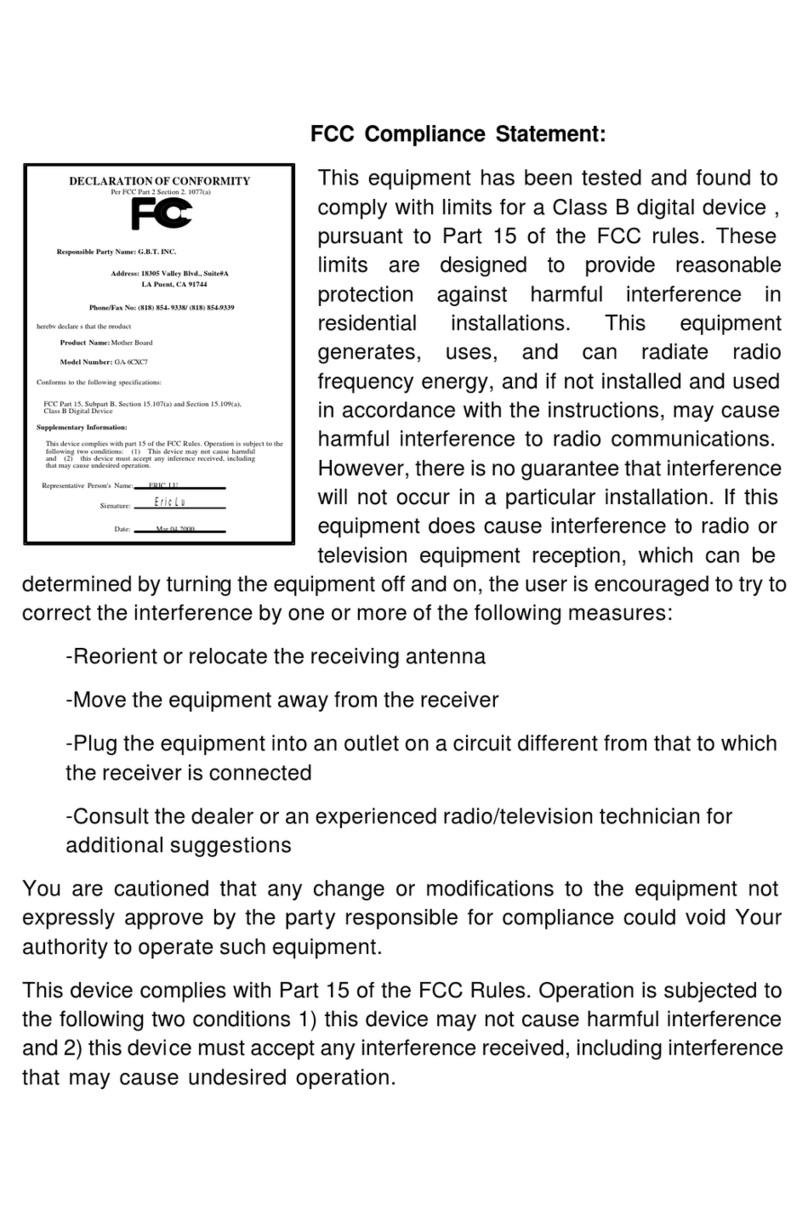 Gigabyte GA-6CXC7 User manual