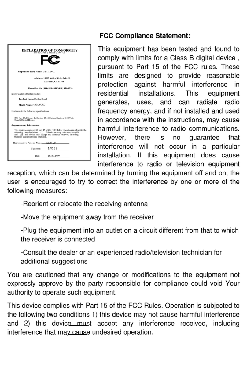 Gigabyte GA-6CXC User manual