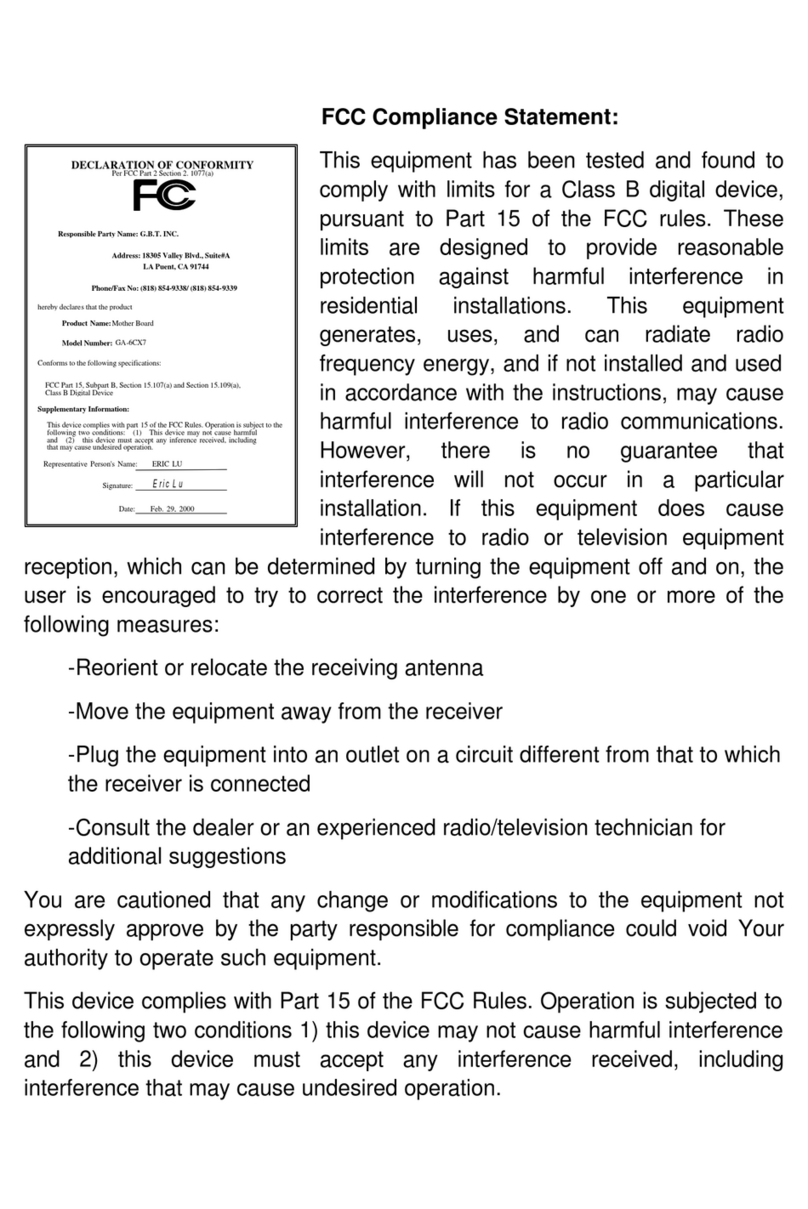 Gigabyte GA-6CX7 user manual
