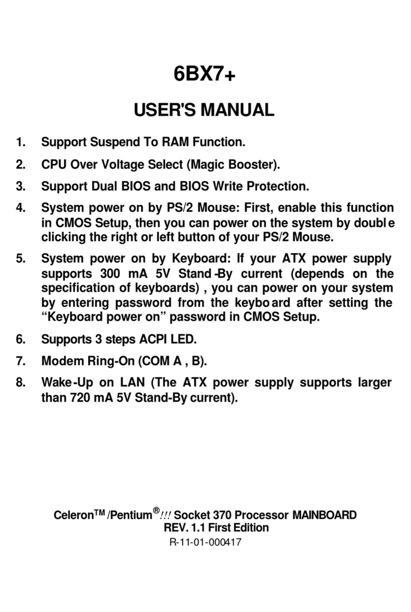 Gigabyte GA-6BX7+ User manual