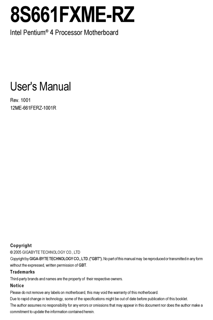 Gigabyte 8S661FXME-RZ user manual