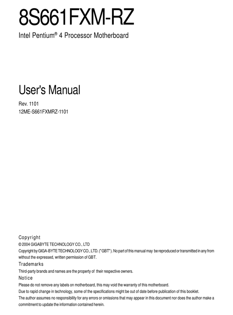 Gigabyte 8S661FXM-RZ user manual