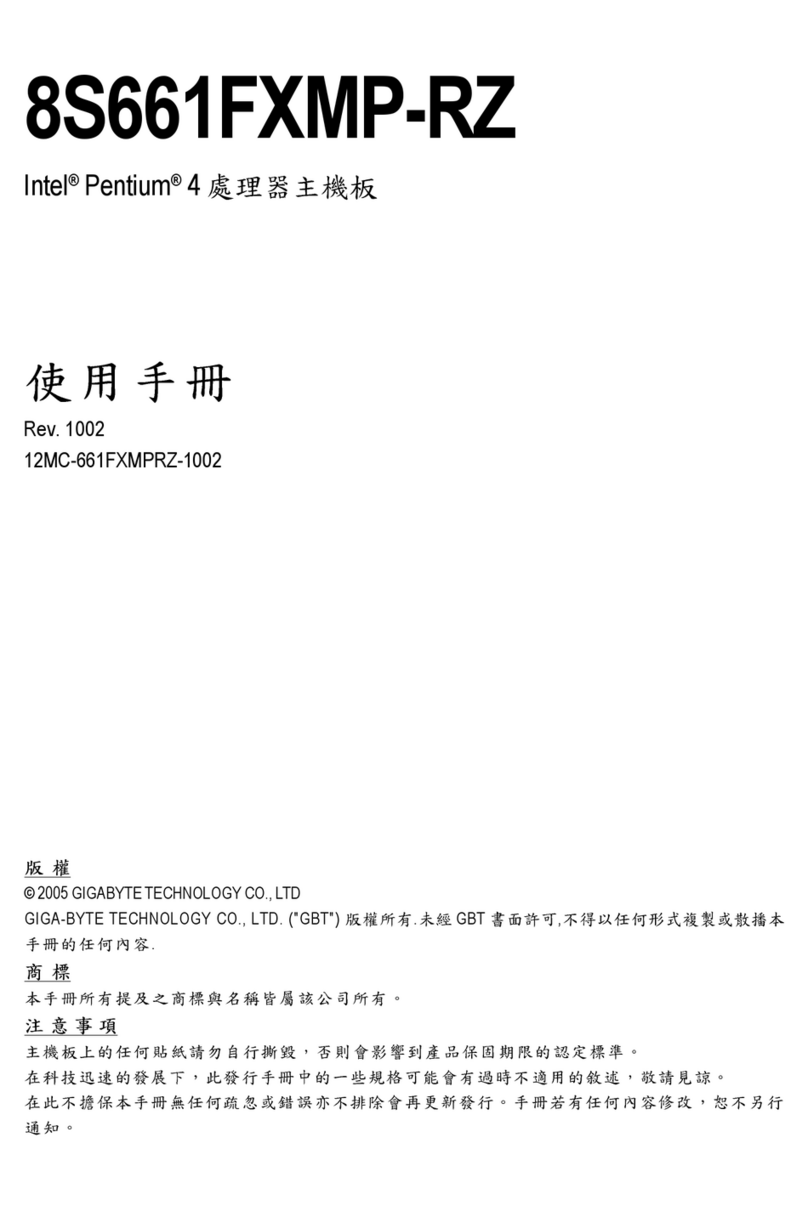 Gigabyte 8S661FXMP-RZ user guide