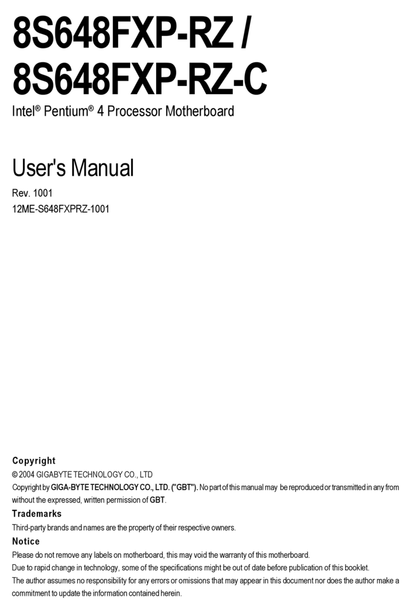 Gigabyte 8S648FXP-RZ user manual