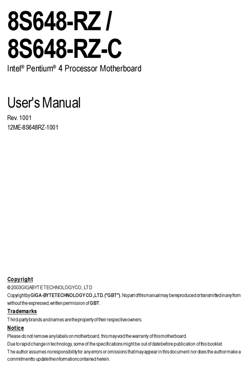 Gigabyte 8S648-RZ User manual