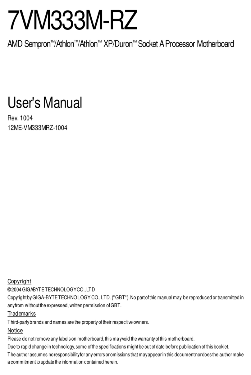 Gigabyte 7VM333M-RZ user manual