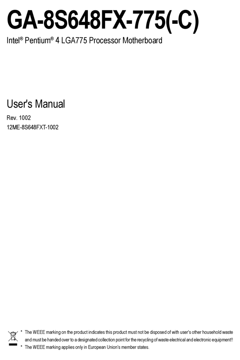 Gigabyte GA-8S648FX-775 user manual