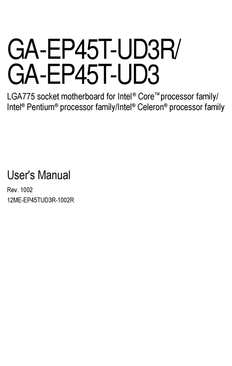 Gigabyte GA-EP45T-UD3 User manual