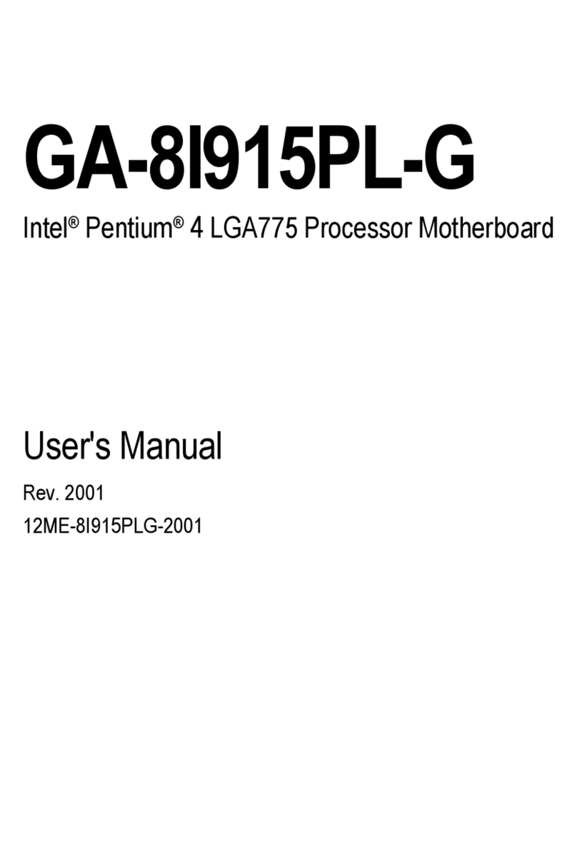 Gigabyte GA-8I915PL-G User manual
