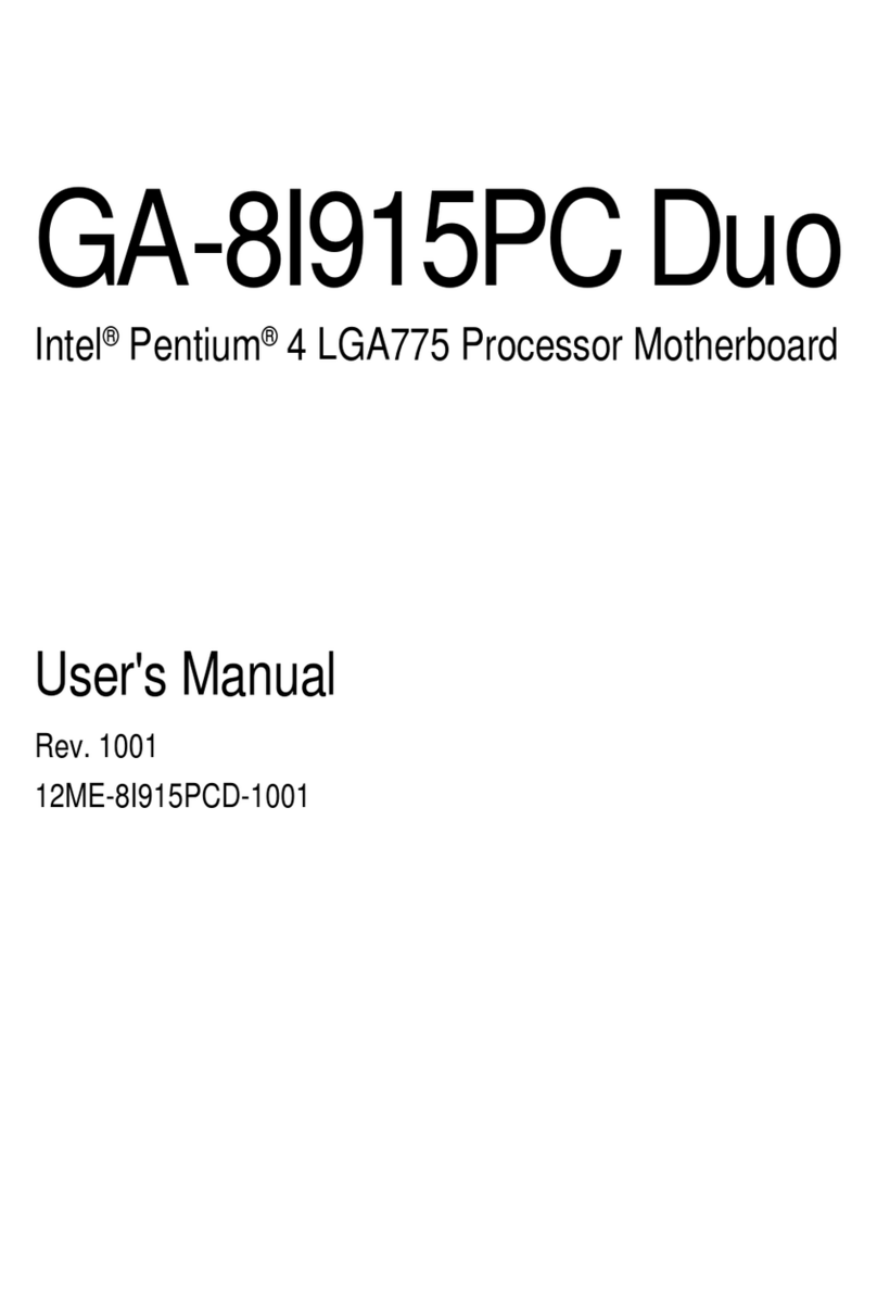 Gigabyte GA-8I915PC Duo user manual