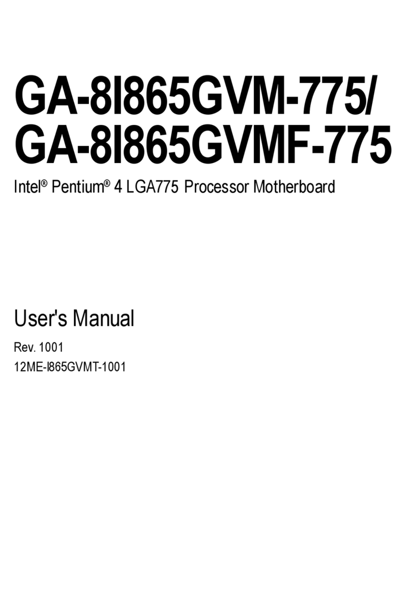 Gigabyte GA-8I865GVM-775 user manual