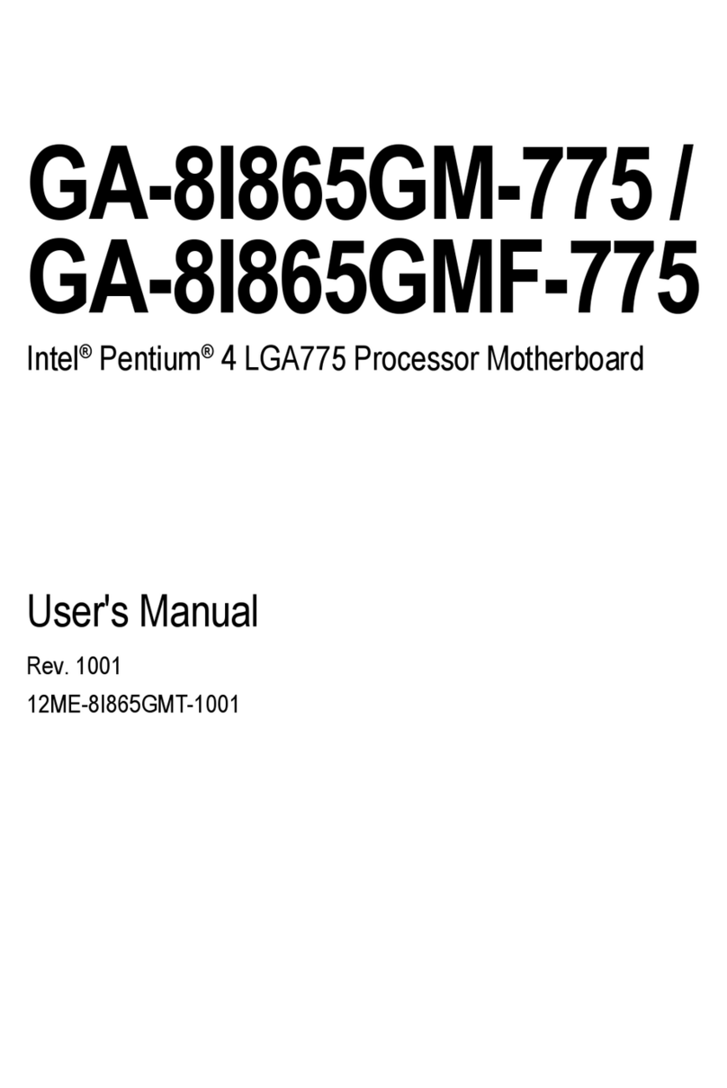 Gigabyte GA-8I865GM-775 user manual