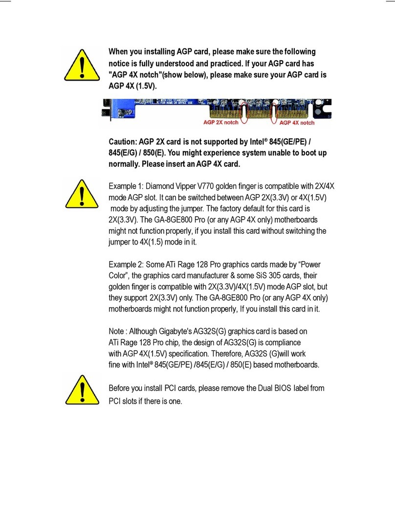 Gigabyte GA-8GE800 Pro User manual