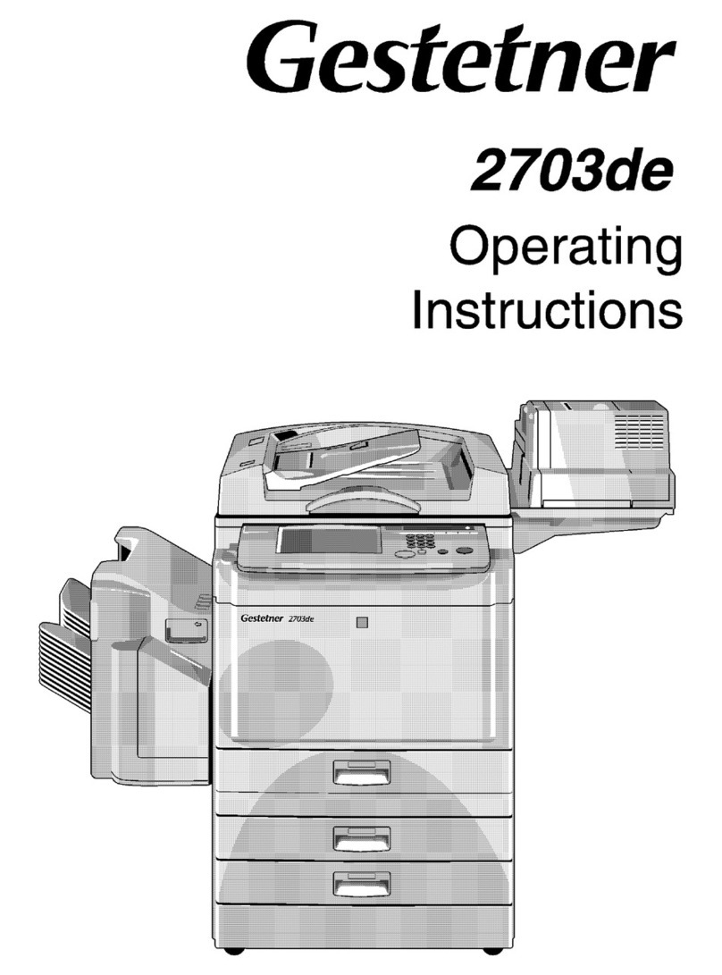 Gestetner 2703de operating instructions