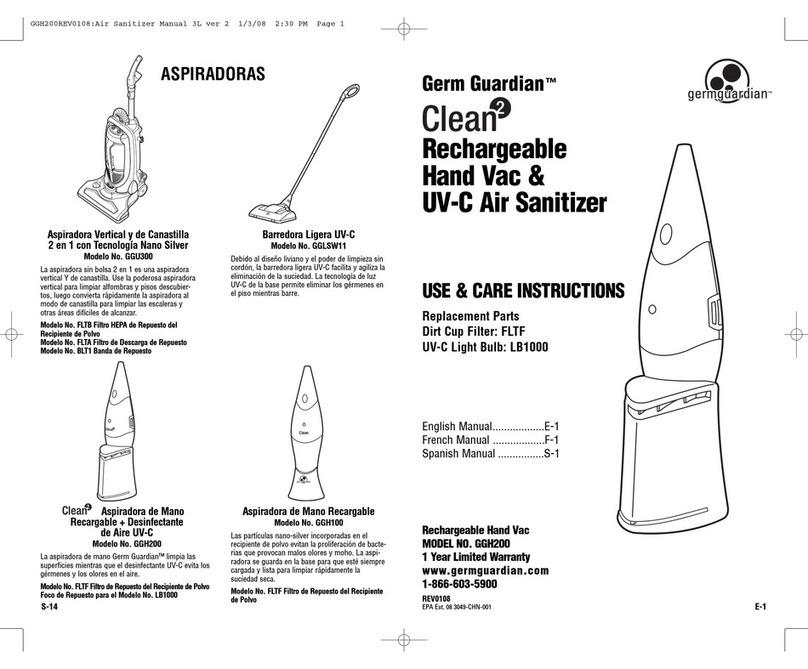 Germguardian GGH200 Use & care instructions