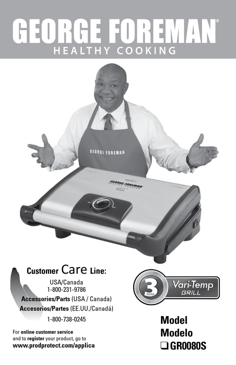 George Foreman GR0080S Installation instructions