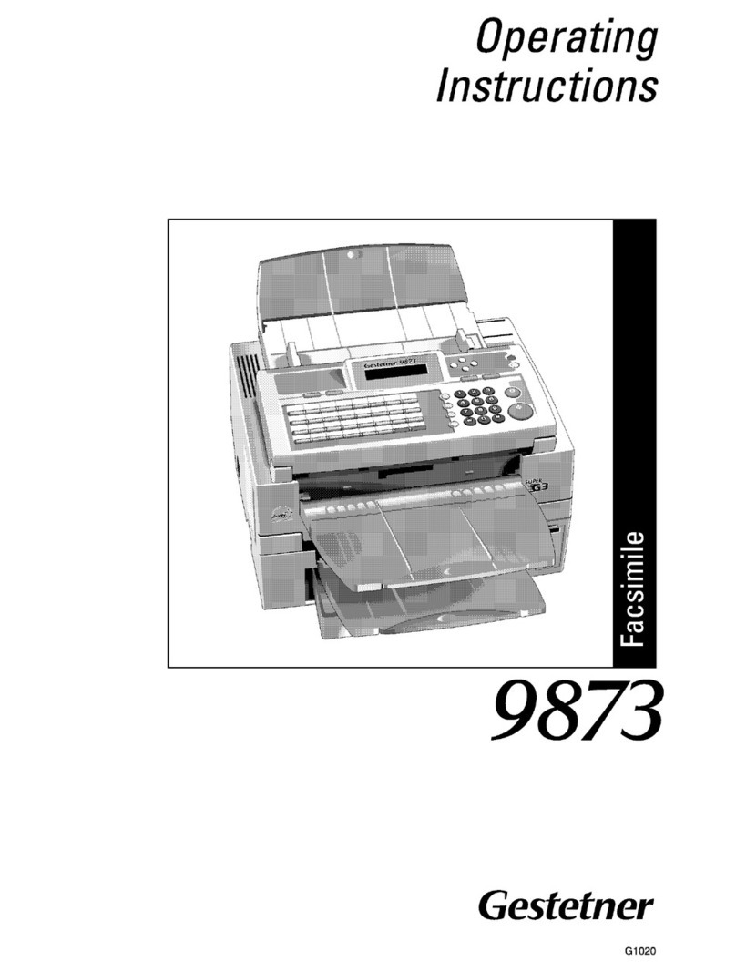 Gestetner 9873 User manual