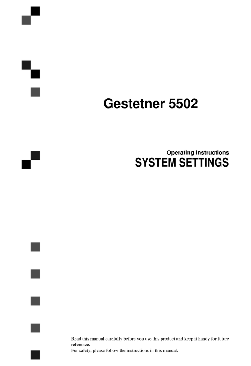Gestetner 5502 User instructions