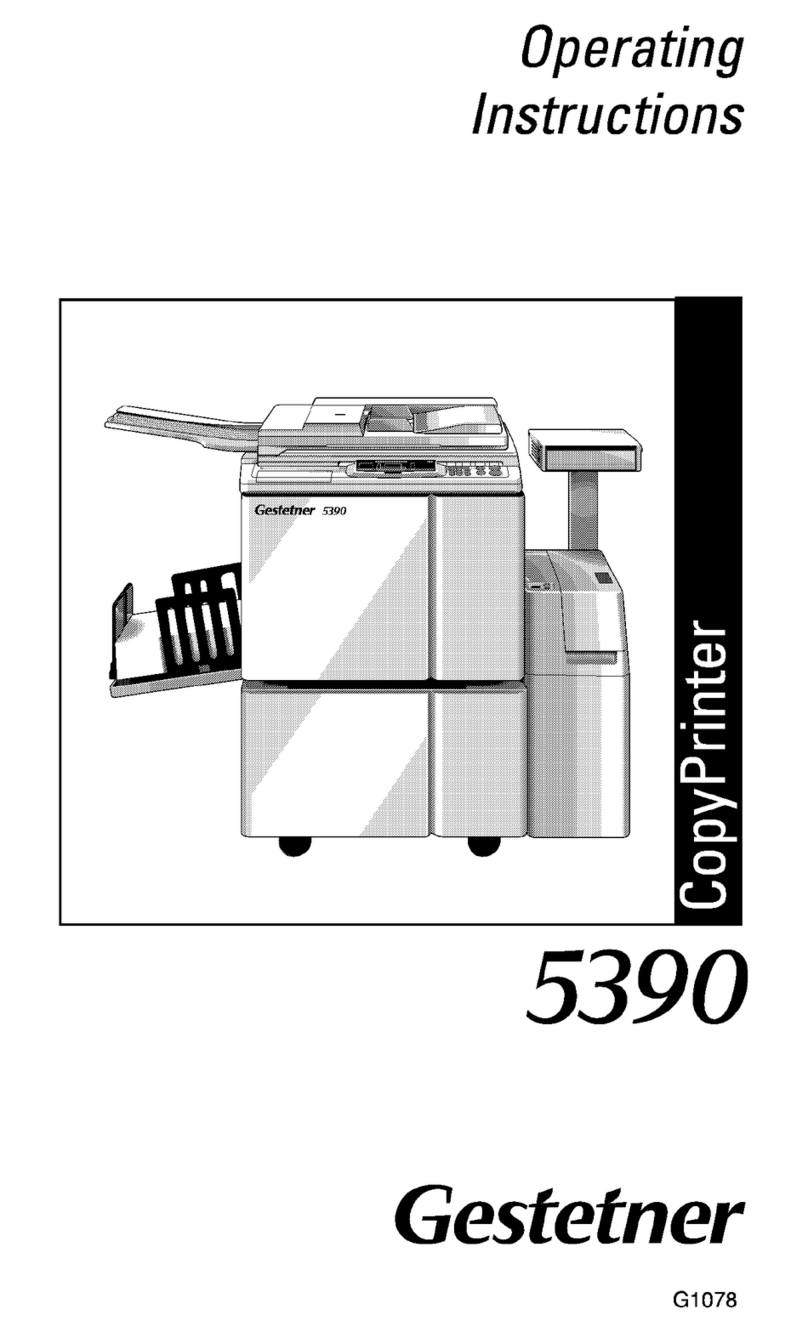Gestetner 5390 operating instructions