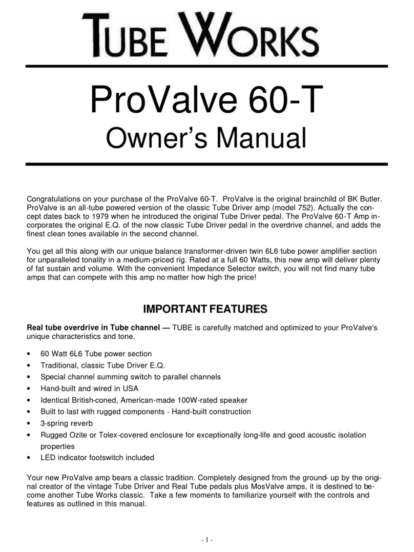 Tube Works ProValve 60-T User manual