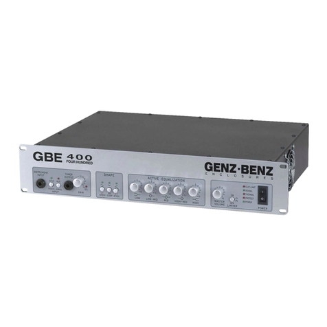 Genz Benz GBE 400 User manual