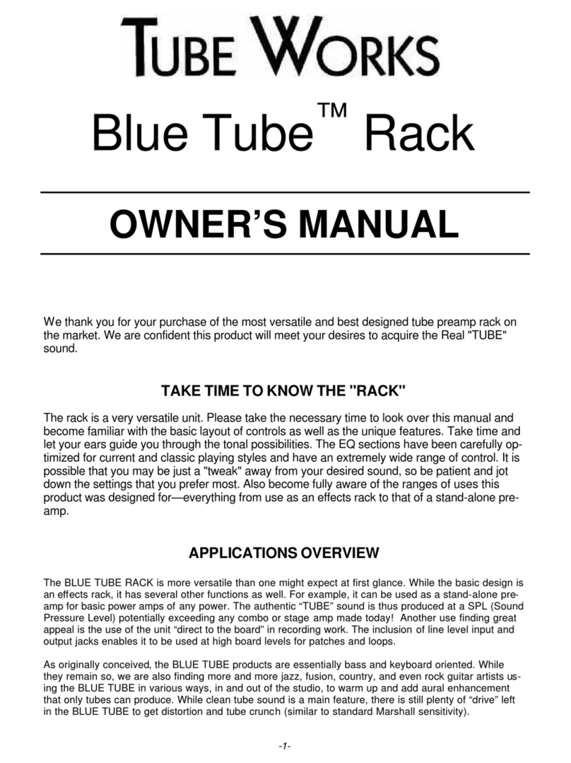 Tube Works 904 owner's manual