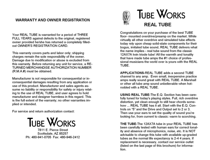 Tube Works 901 manual