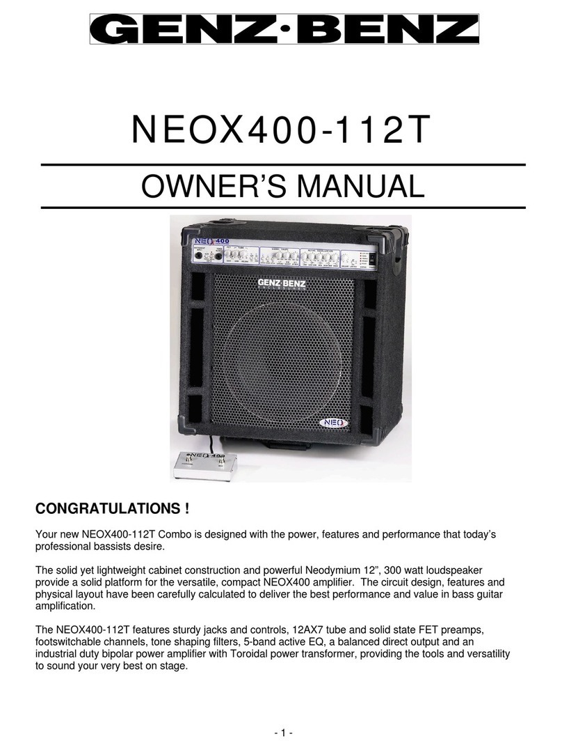 Genz Benz NEOX400-112T owner's manual