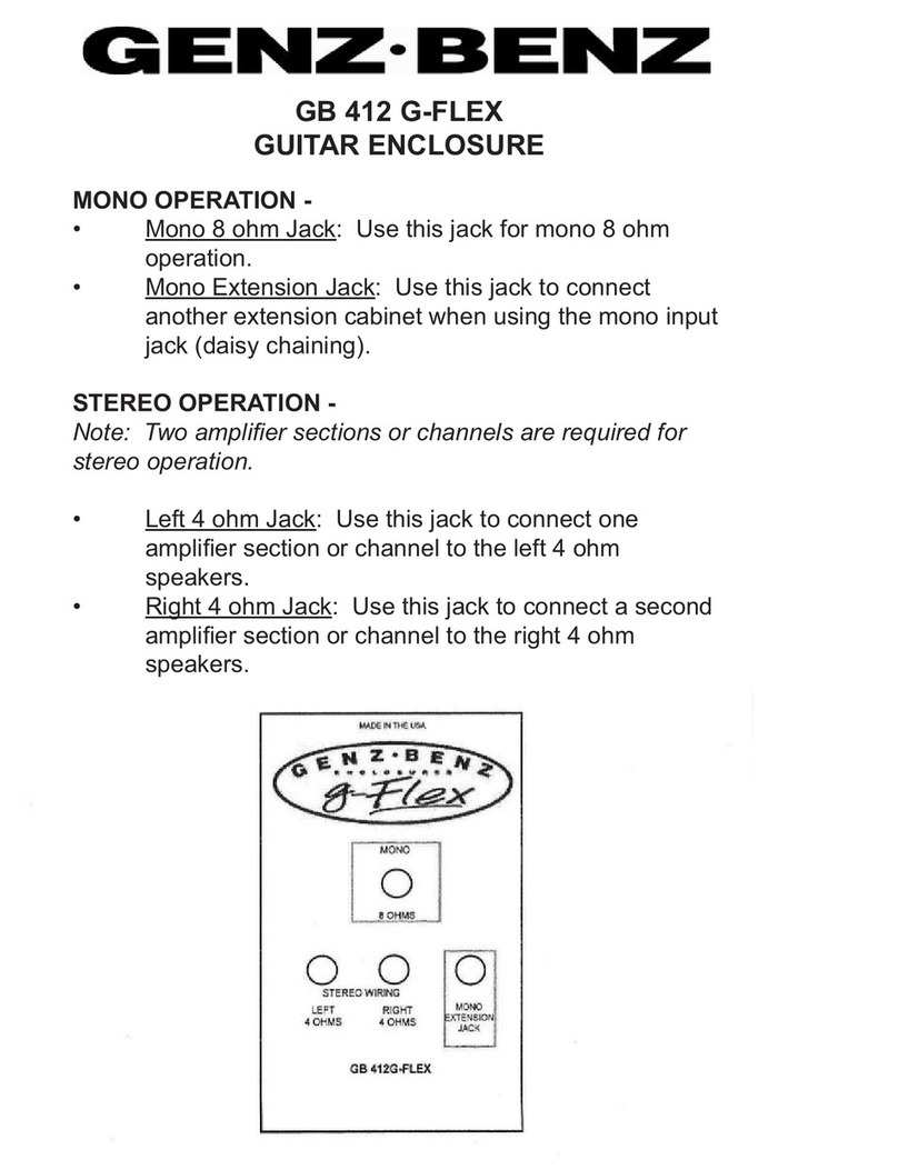 Genz Benz GB 412 G-FLEX User manual
