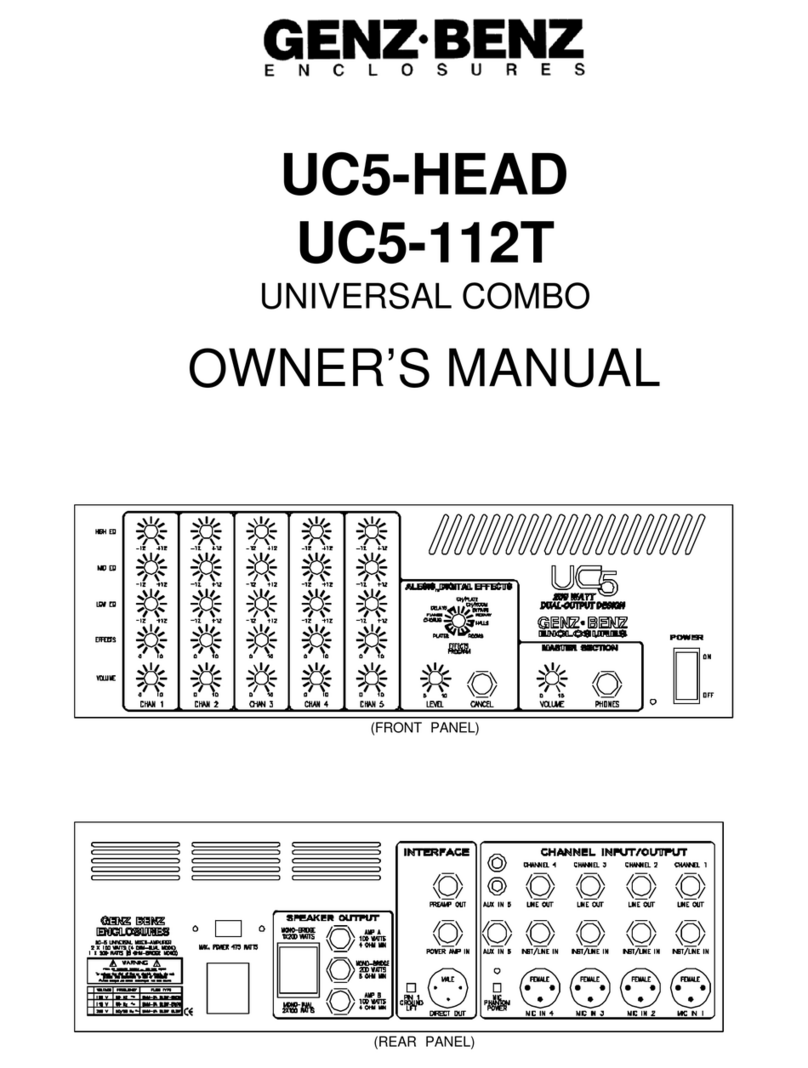 Genz Benz UC5-112T User manual