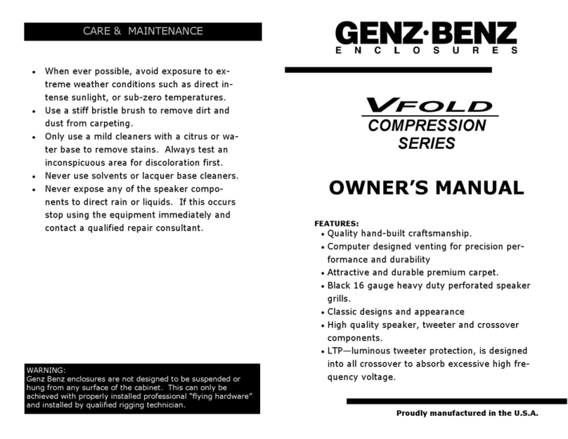 Genz Benz V-Fold User manual