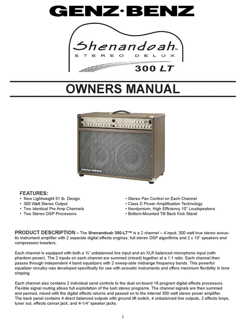 Genz Benz Shen 300LT User manual