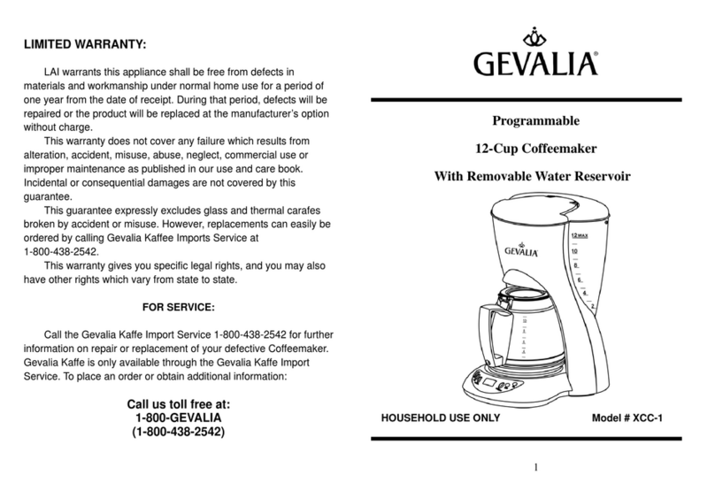 Gevalia XCC-1 User manual Gevalia XCC-1 User manual