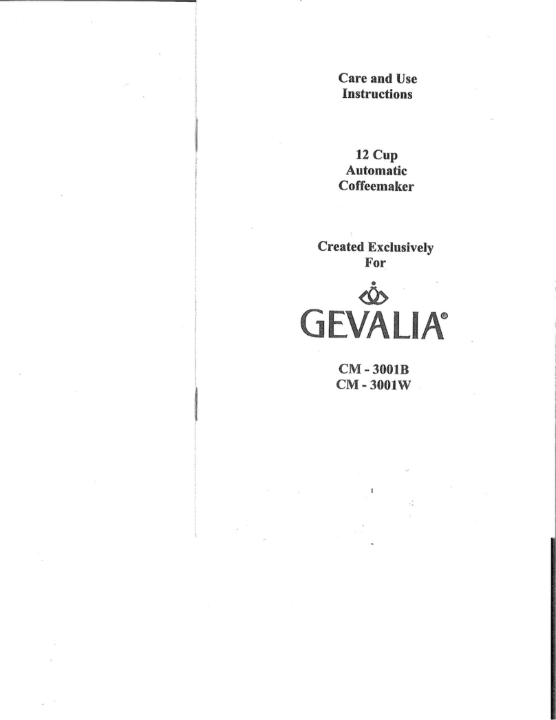 Gevalia CM-3001 Manual Gevalia CM-3001 Manual
