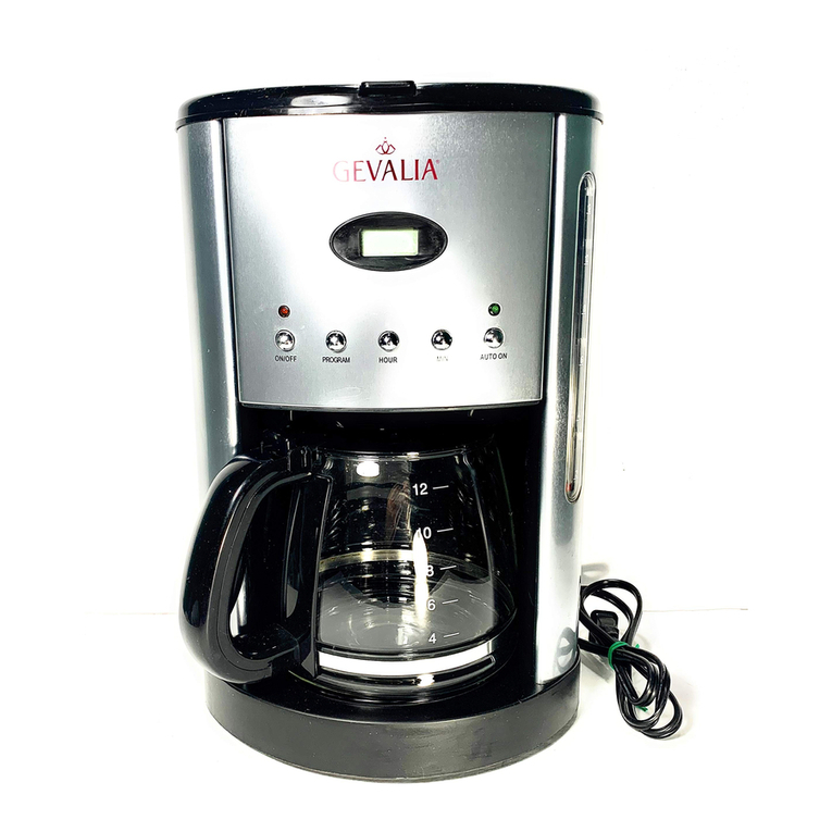 Gevalia CM-500 Manual Gevalia CM-500 Manual