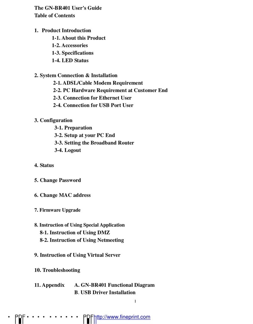 Gigabyte AirCruiser GN-BR401 User manual