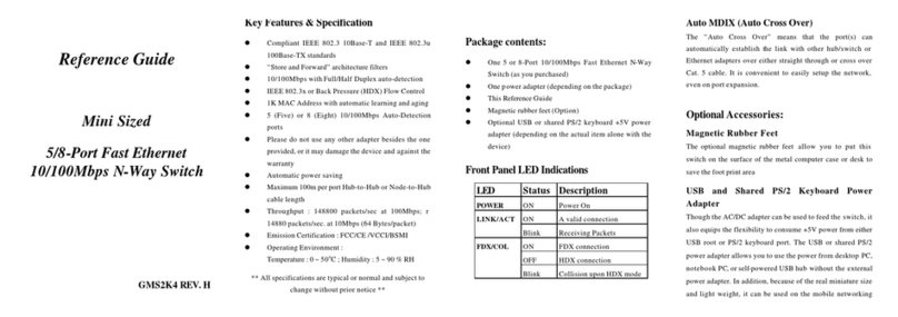 Gigabyte SW008A reference guide