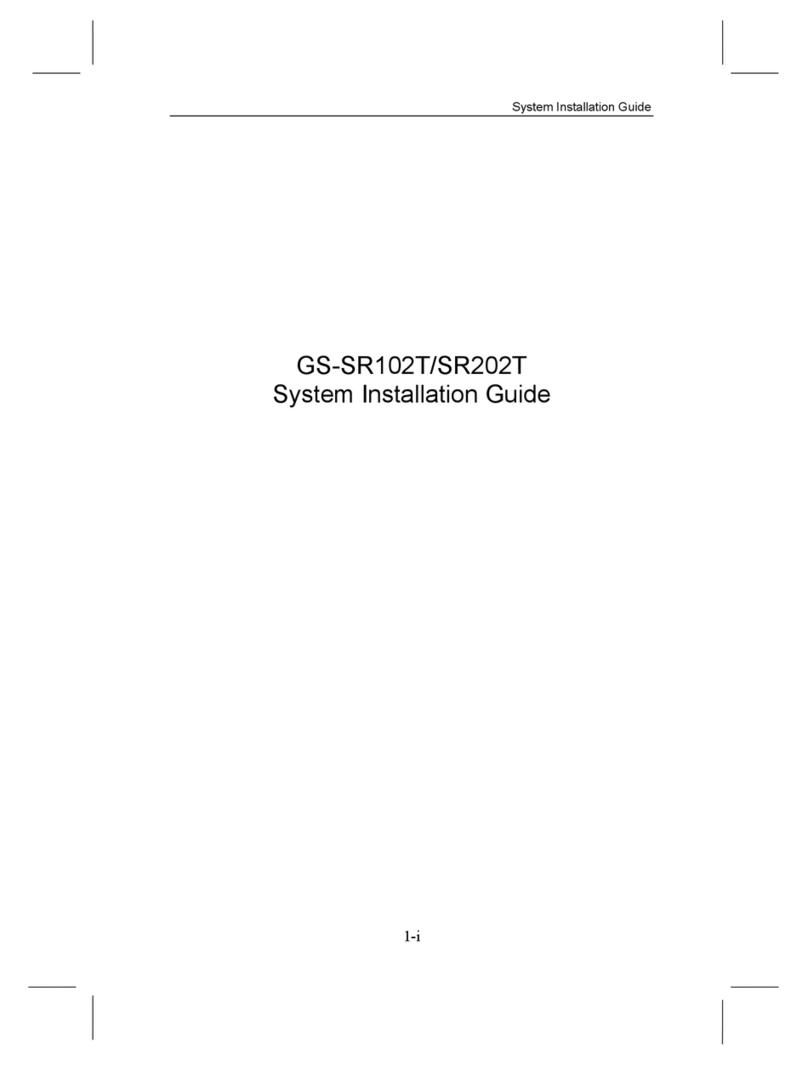 Gigabyte GS-SR102T System installation guide