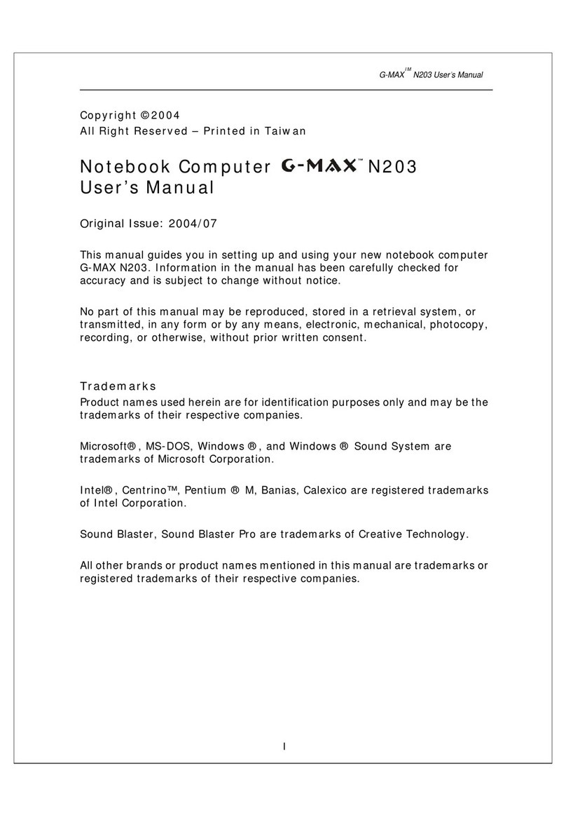 Gigabyte G-MAX N203 User manual