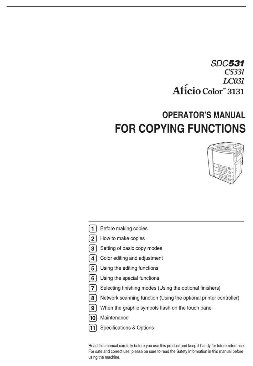 Gestetner CS331 User manual
