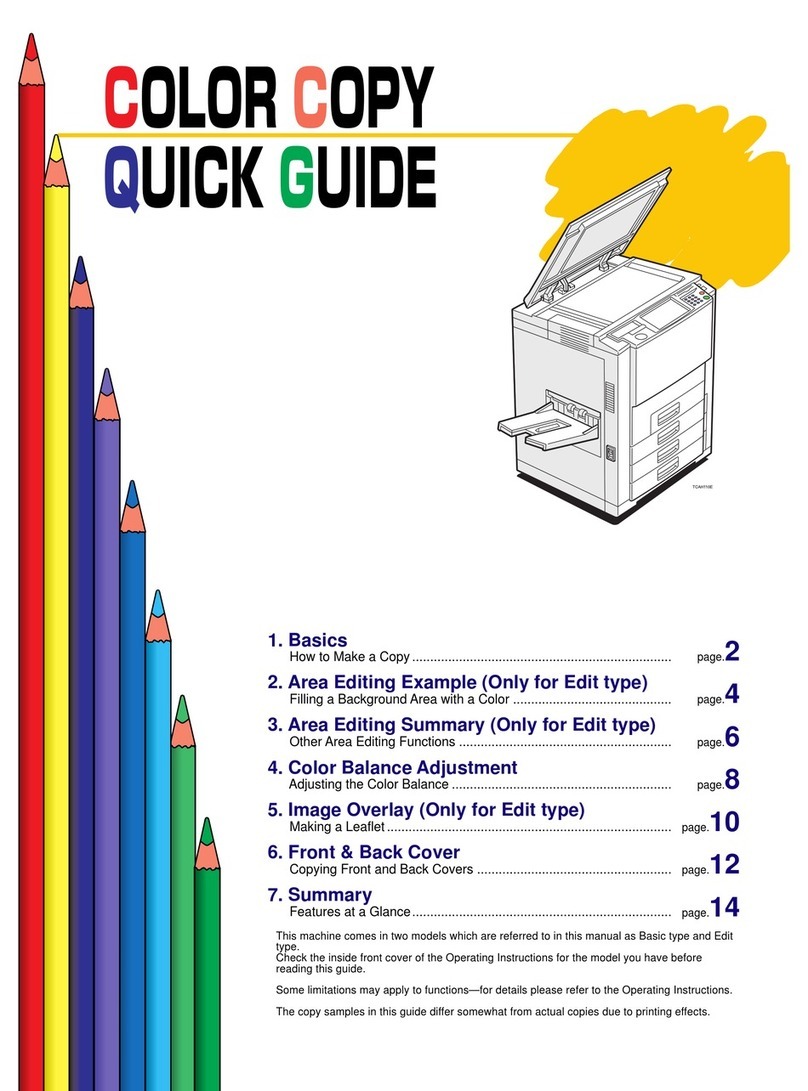 Gestetner CS210 User manual