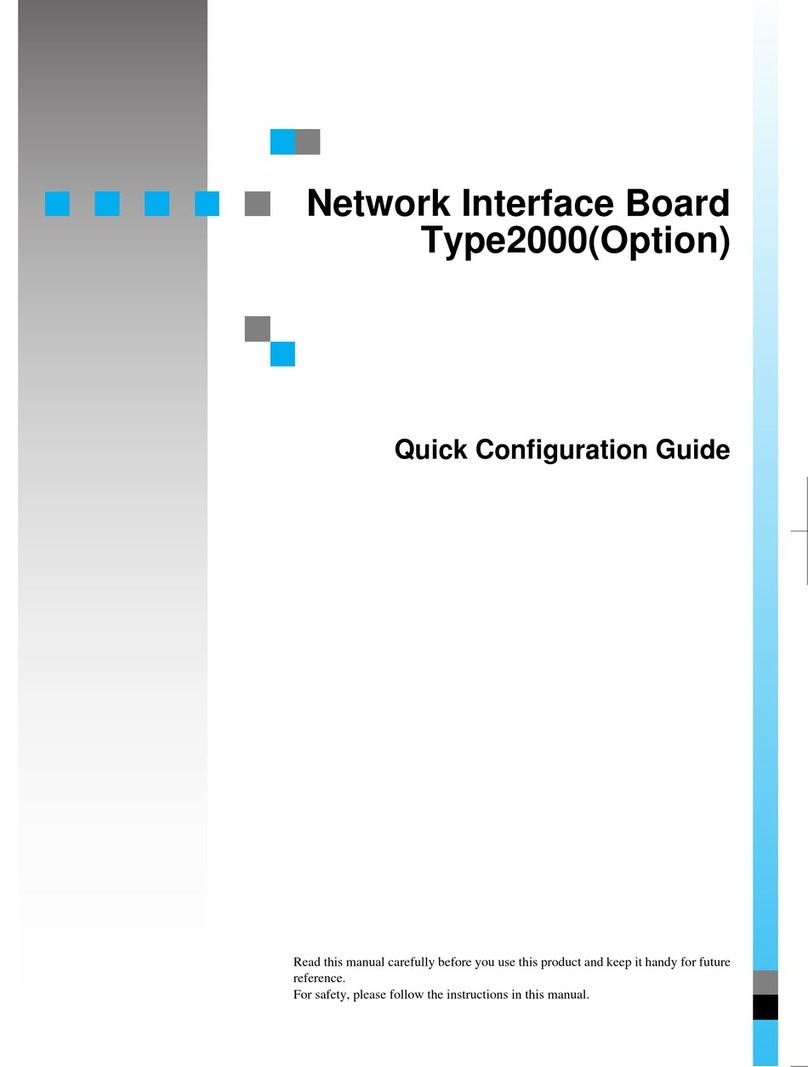 Gestetner 9980 Quick configuration guide
