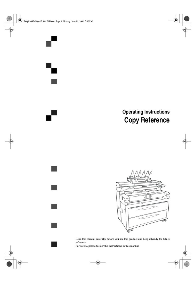 Gestetner AO70 COPY REFERENCE