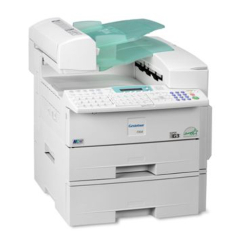 Gestetner F104 Owner's manual