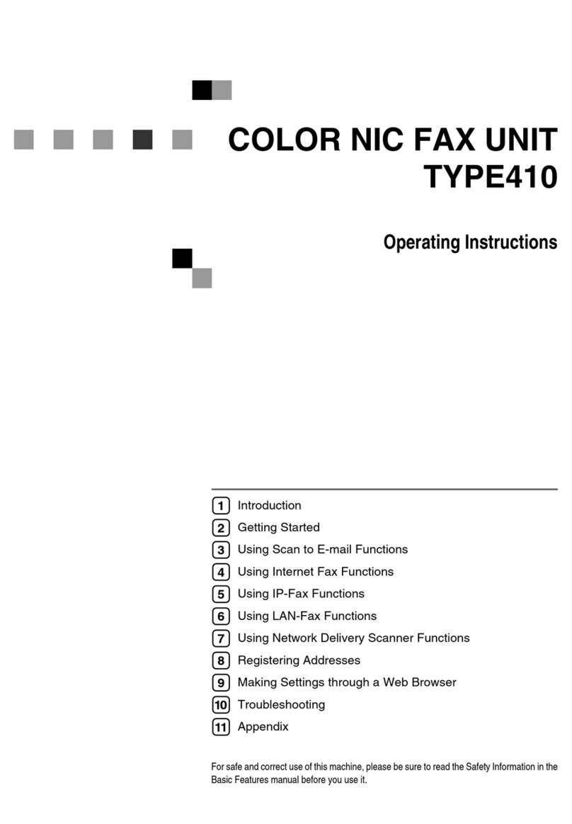 Gestetner F104 supplementary guide