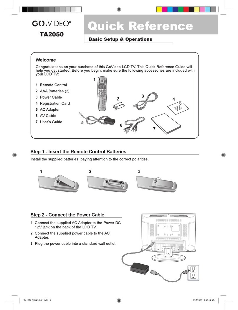 GoVideo TA2050 User manual