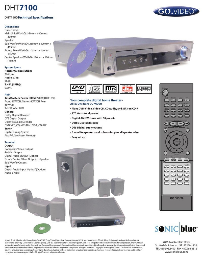 GoVideo DHT7100 Technical specifications