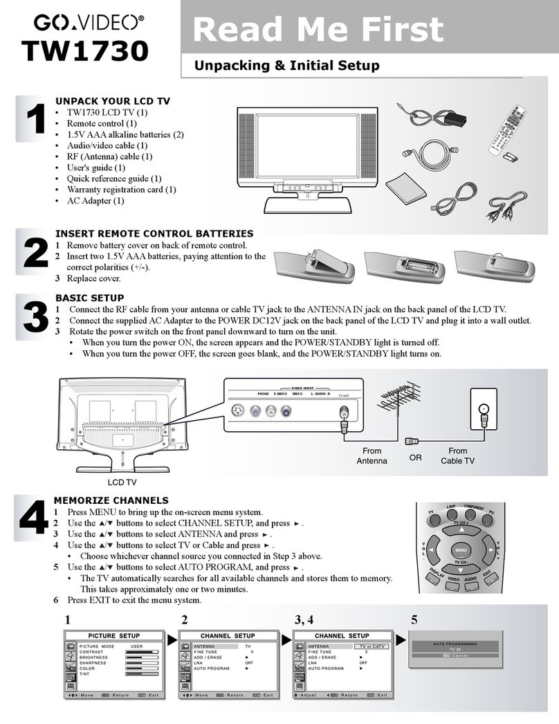GoVideo TW1730 User manual