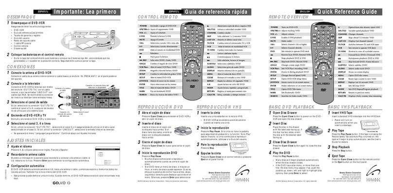 GoVideo DVR5000 User manual