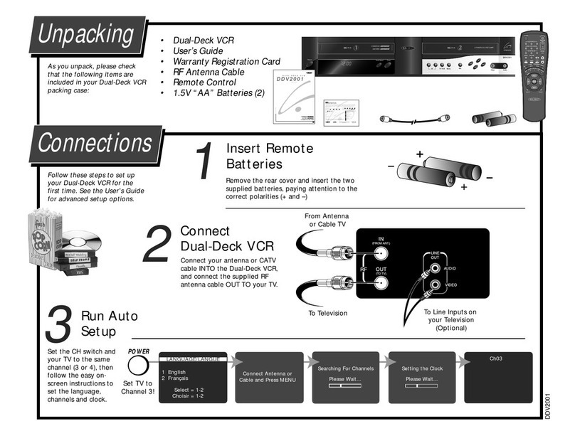 GoVideo DDV2001 User manual